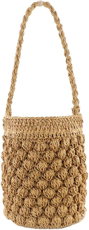 SANGSHI Shoulder Bags,Woven Handbag,Straw Bag Female Summer Seaside Vacation Beach Shoulder Bag S... | Amazon (UK)