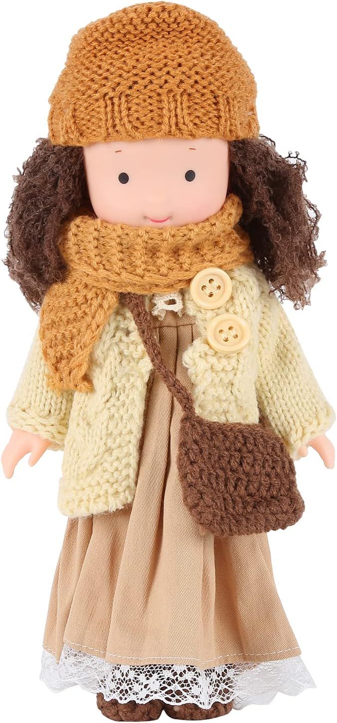 Mersuii Waldorf Doll Handmade Plush Baby Doll Children Toys Cute Little Girl Plush Doll Girls Bir... | Amazon (US)