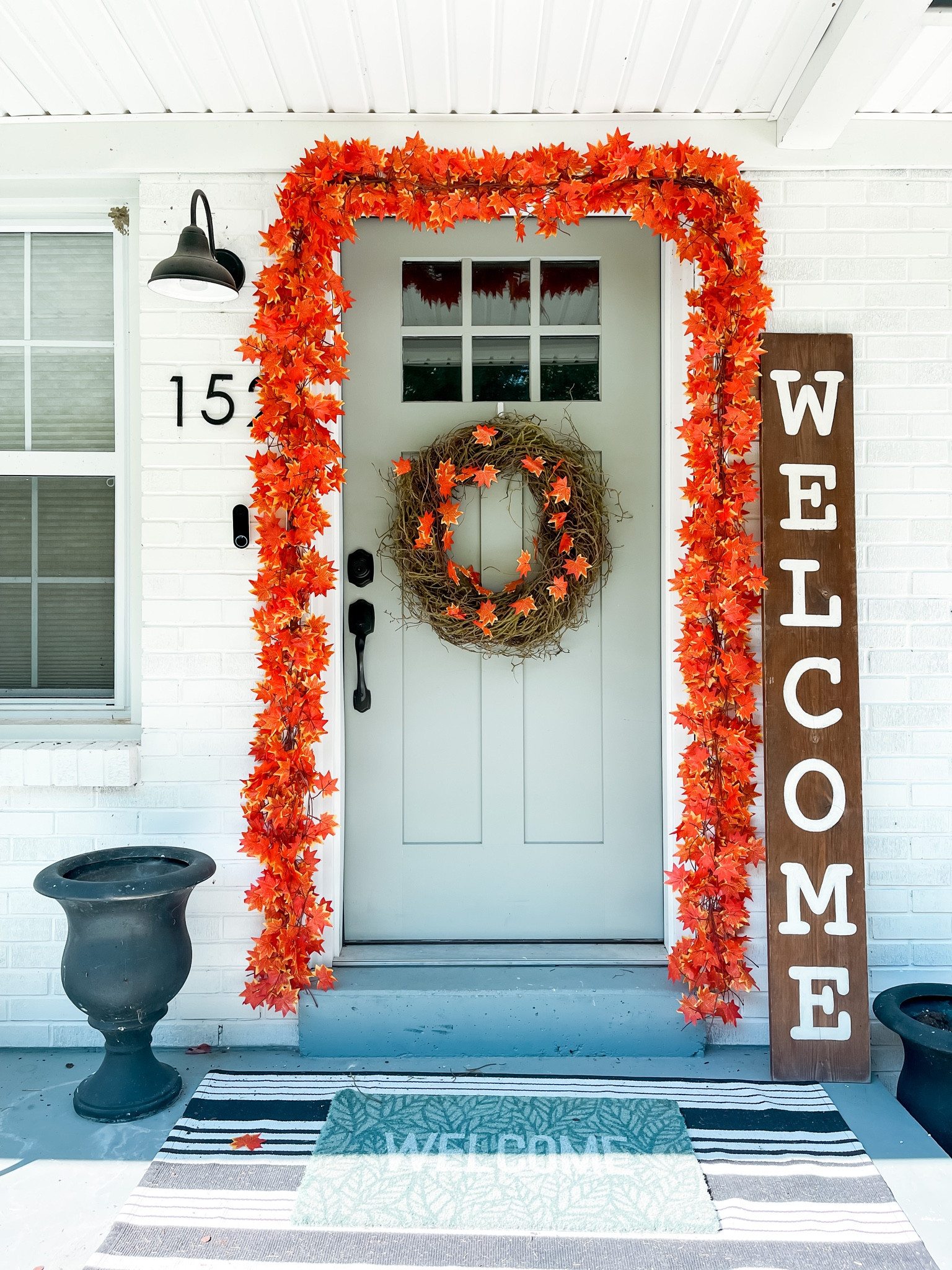 DIY door garland from CQURE on Amazon! 

#LTKSale 

#LTKSeasonal #LTKhome