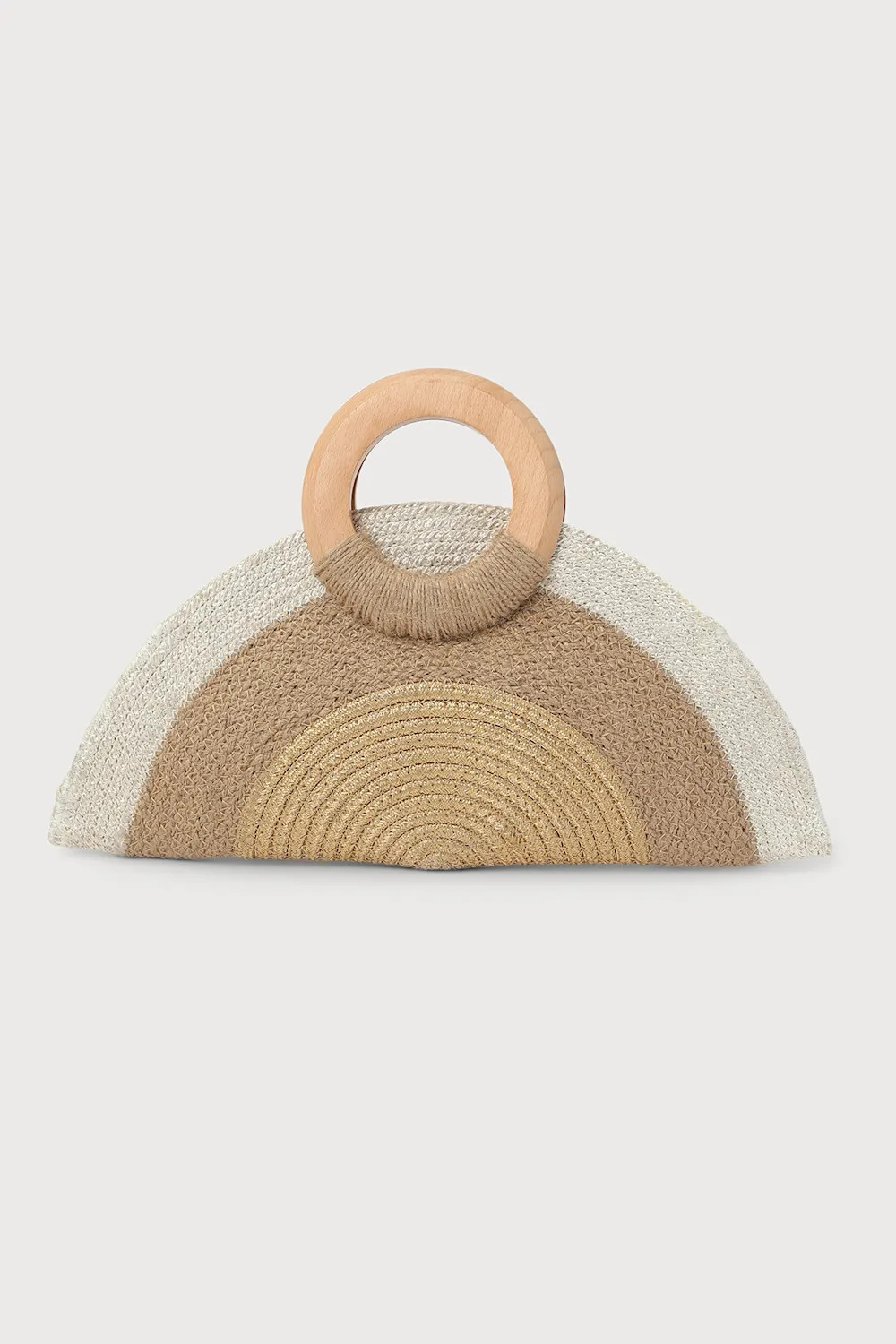 Call to Cabo Natural Multi Woven Raffia Wood Handle Clutch | Lulus (US)