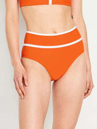 High-Waisted Bikini Swim Bottoms | Old Navy (US)