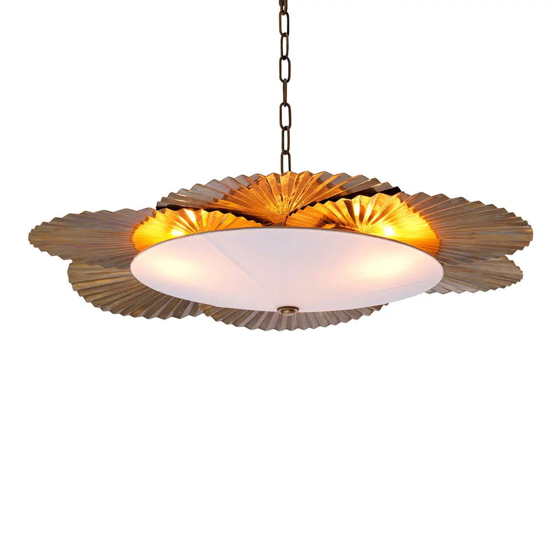 Oriental Vintage Brass Chandelier | BrandAlley