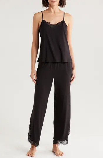 Moonlight Eco Lace Trim Pajamas | Nordstrom