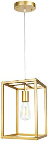 Modern Industrial Pendant Light Retro Loft Design Lantern Farmhouse Chandelier for Kitchen Island... | Amazon (US)