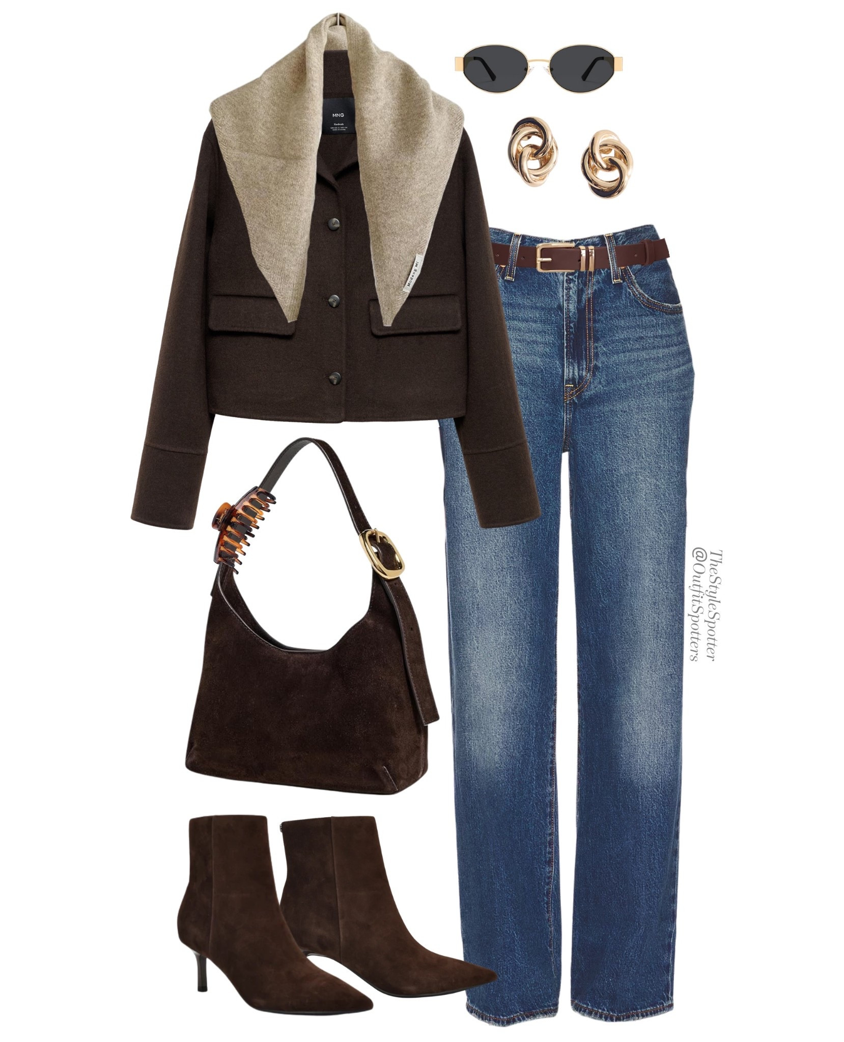 Fall & Winter Outfit Idea 🍁 ❄️ 
A fall or winter look is the perfect combination or classic staples layered for the swinging temperature. Includes soft hues and unique textures such as suede, cashmere, or denim. 
Shop this look👇🏼 🤎 


#LTKHoliday #LTKFindsUnder50 #LTKootd