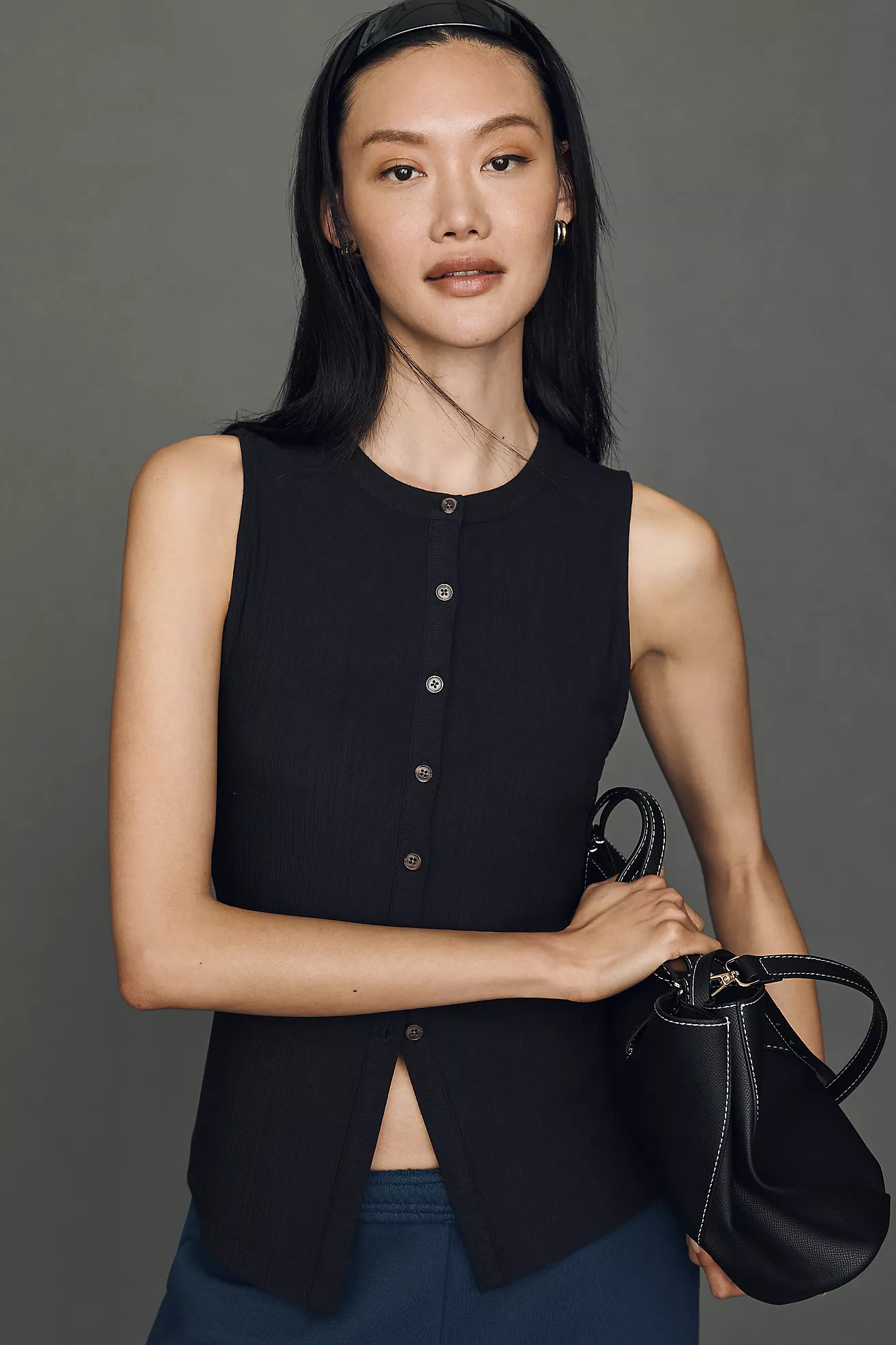 Varley Latia Button Tank | Anthropologie (US)