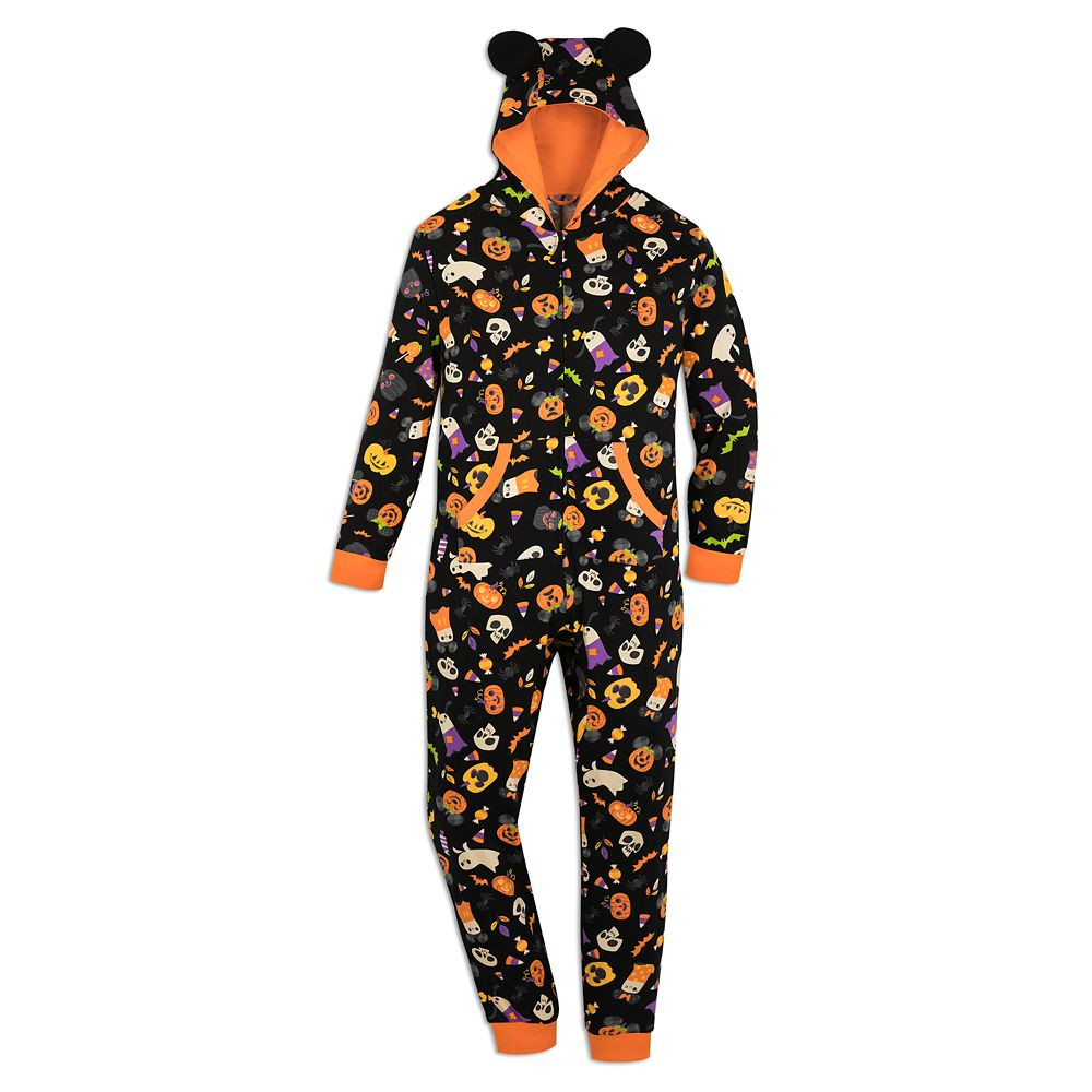 Mickey Mouse Pumpkin Halloween One-Piece Pajama for Adults | Disney Store