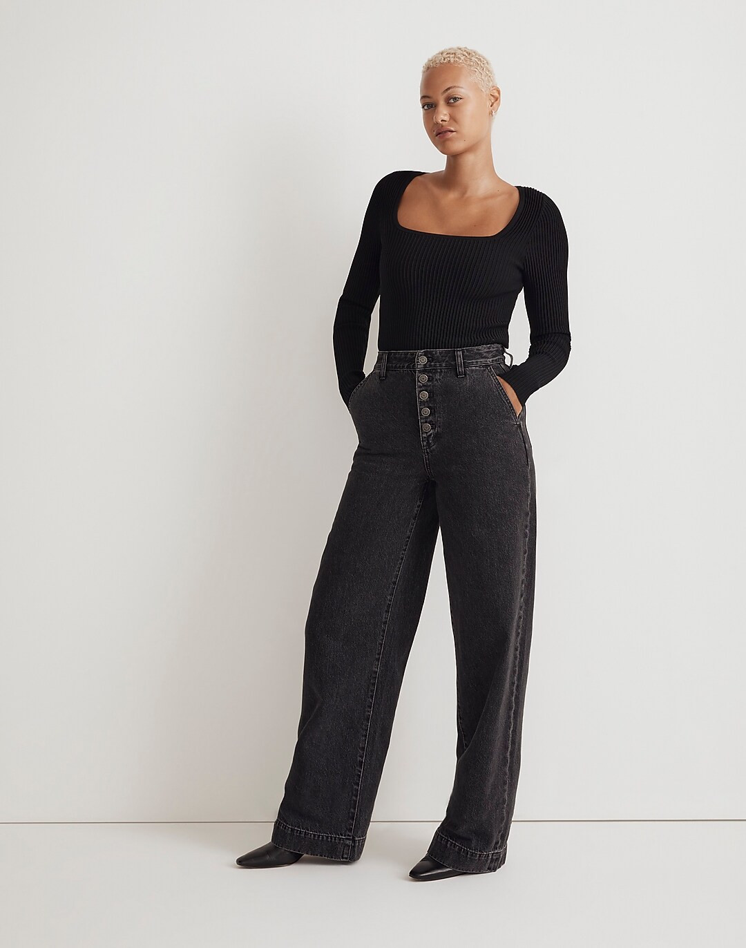 Curvy Superwide-Leg Jeans | Madewell