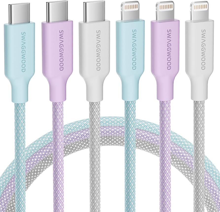iPhone Charger Fast Charging 3Pack 6FT Apple MFi Certified USB C to Lightning Cable PD Charging C... | Amazon (US)