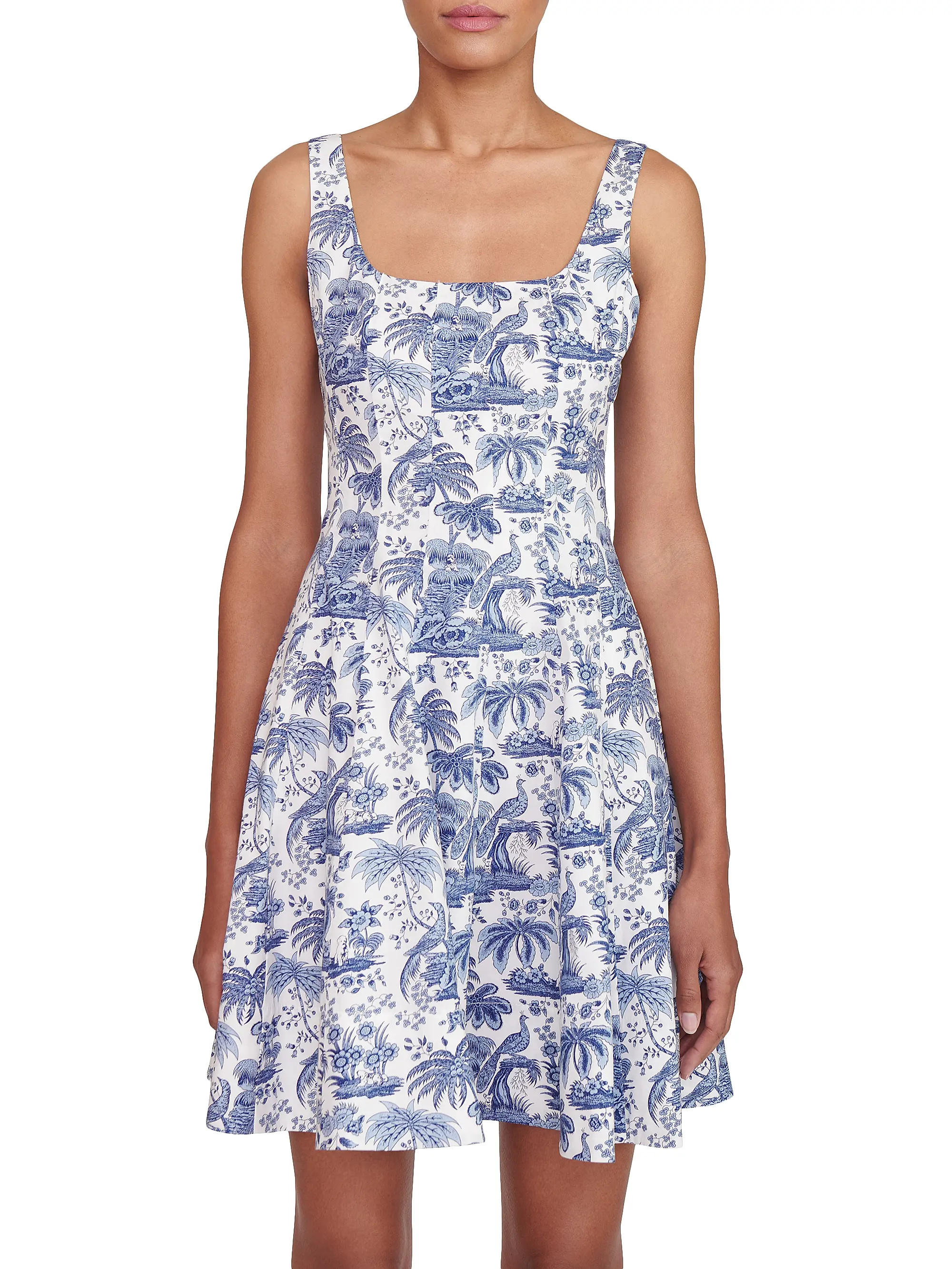 Wells Toile Cotton Poplin Minidress | Saks Fifth Avenue