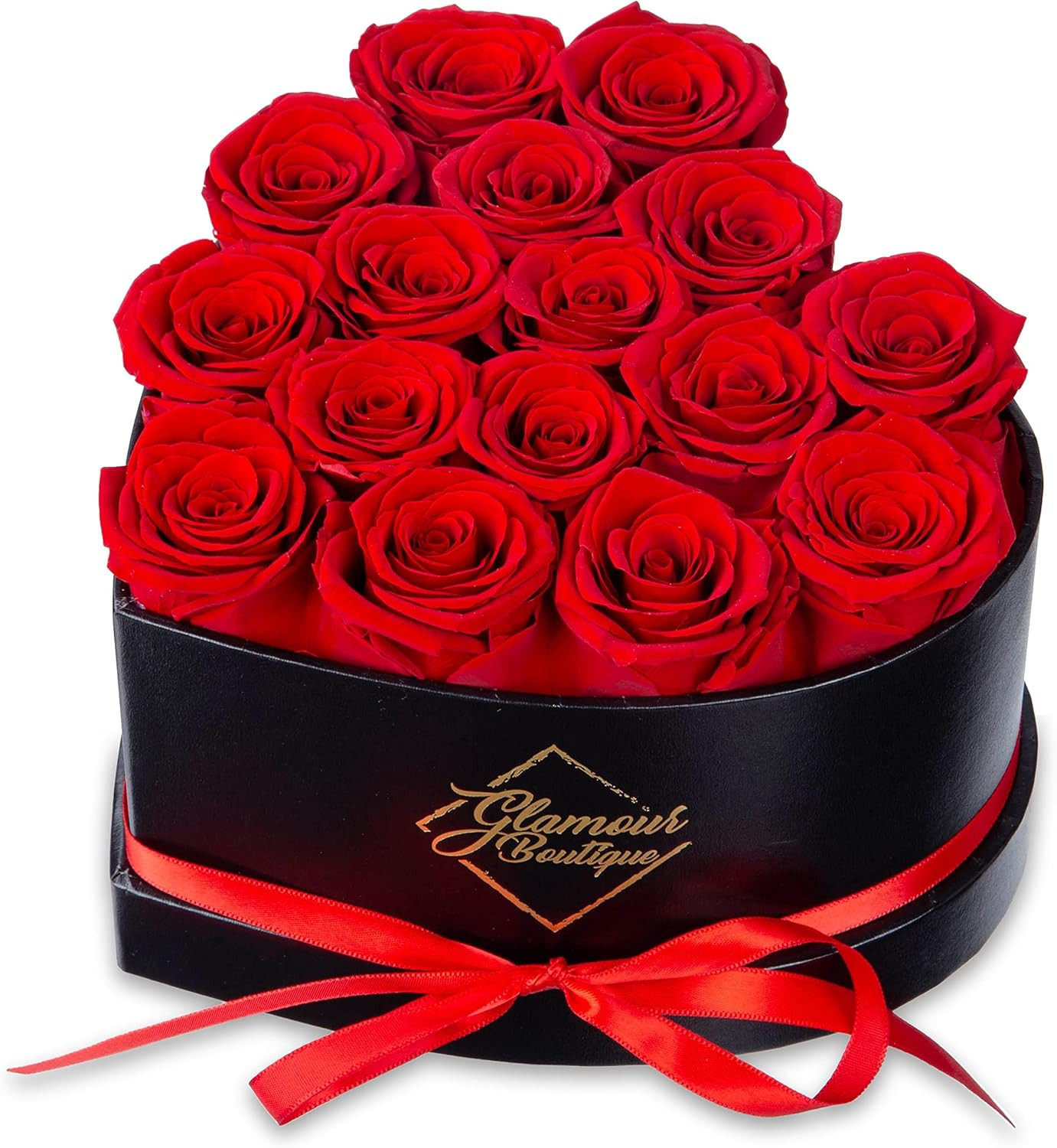 16 Forever Flower Heart Shape Box - Preserved Roses, Immortal Roses Gift for Her Eternal Rose Pre... | Amazon (US)