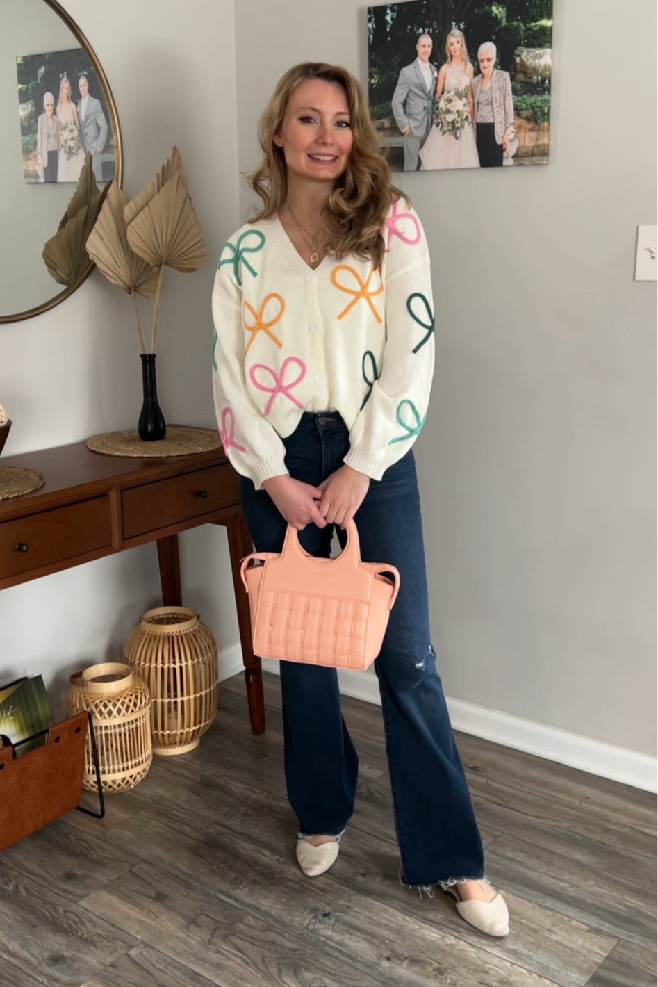 How cute is this cardigan?! The colorful bows make it so perfect for spring! 

#LTKStyleTip #LTKFindsUnder50 #LTKSeasonal