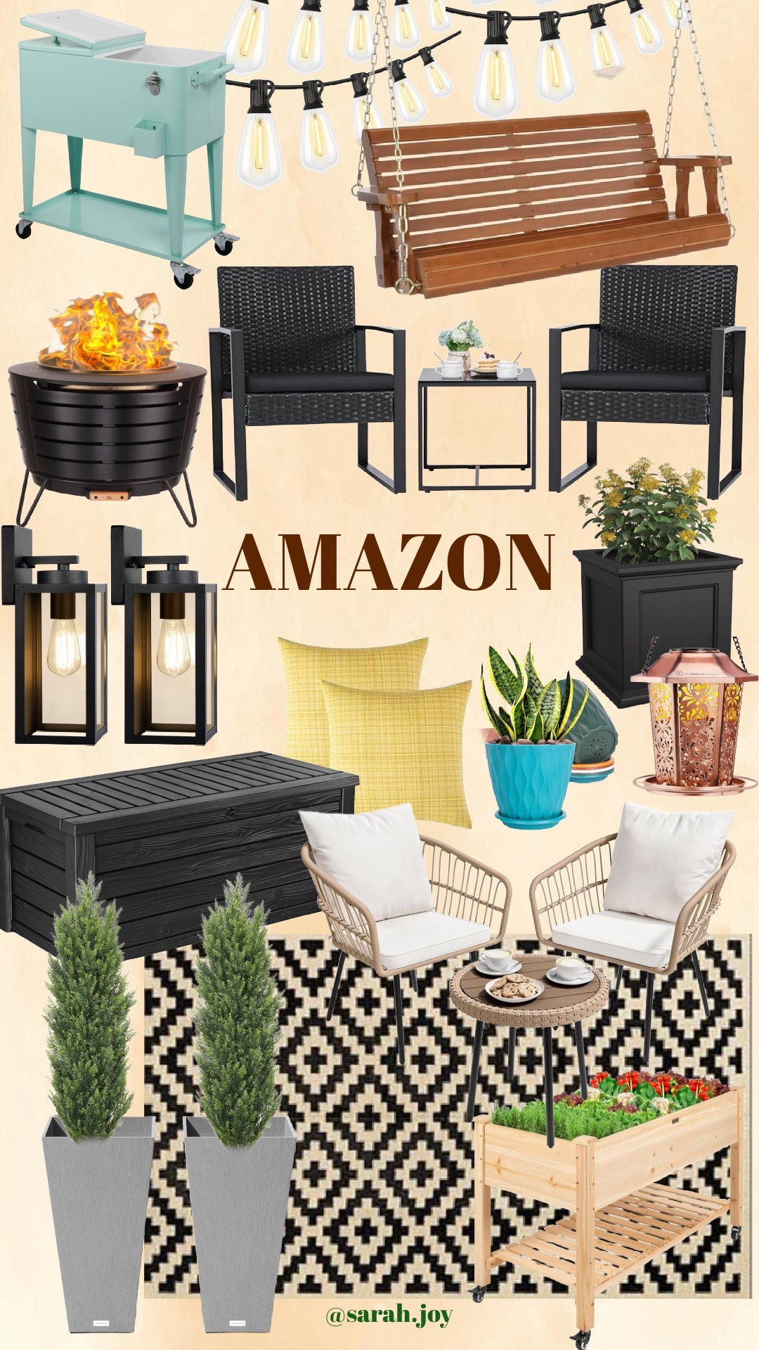 Outdoor patio finds from Amazon all on sale today!! 

Sarah Joy, Amazon home, patio decor, outdoor furniture, fire out 

#LTKHome #LTKSeasonal #LTKSaleAlert