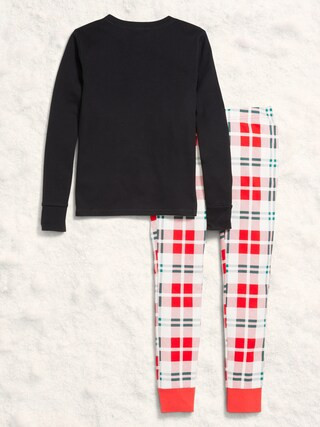 Gender-Neutral Snug-Fit Graphic Pajama Set for Kids | Old Navy (US)