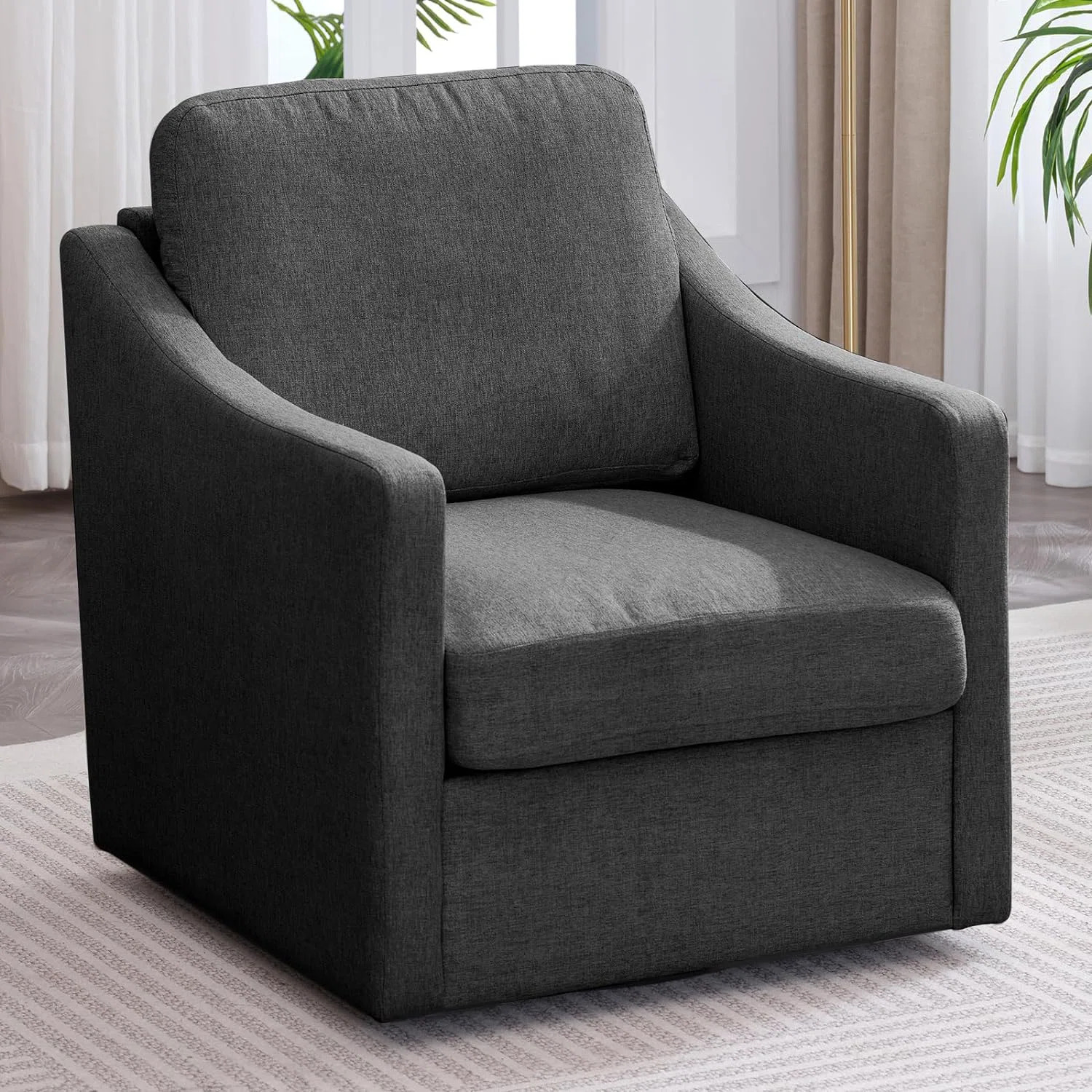 Inverson Upholstered Swivel Accent Chair | Wayfair North America