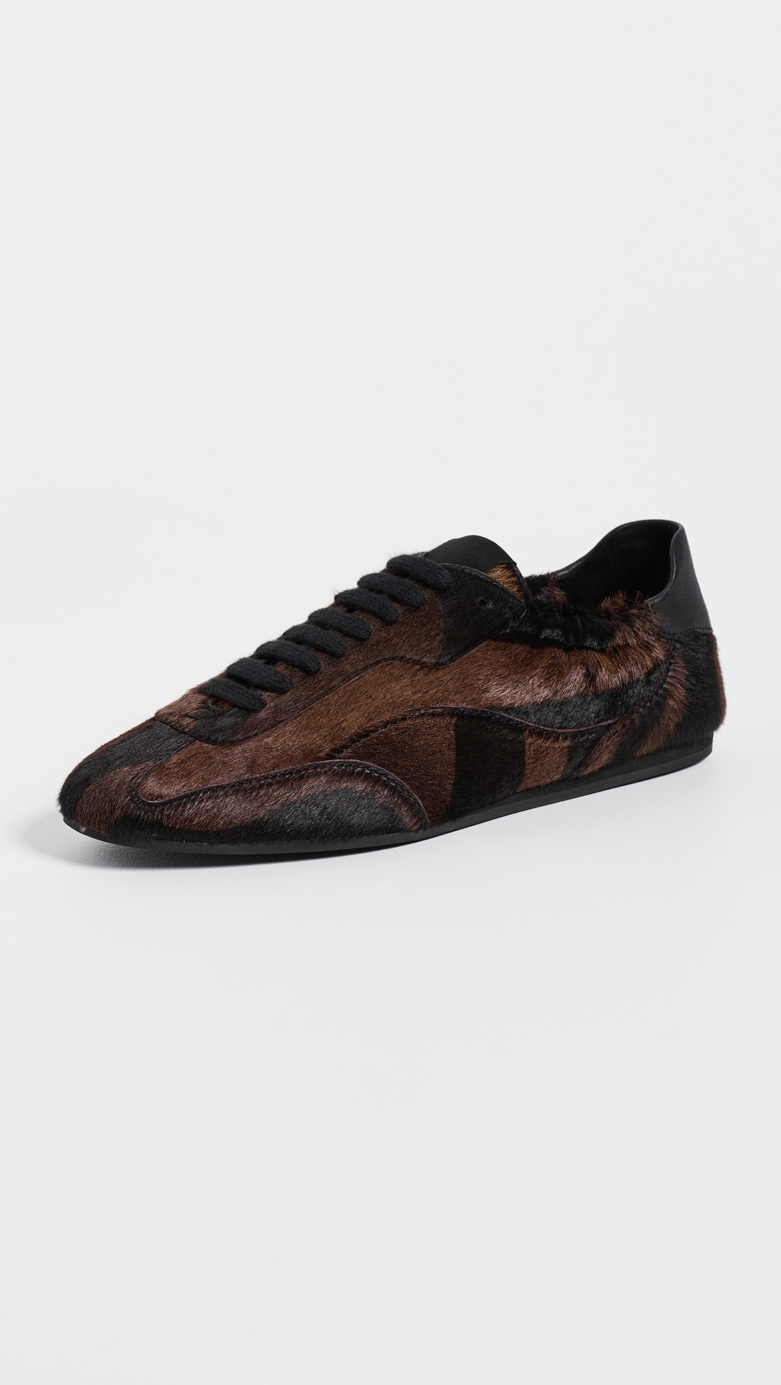 SIMKHAI Georgie Elasticized Fur Sneakers Cacao Multi 36 | Shopbop