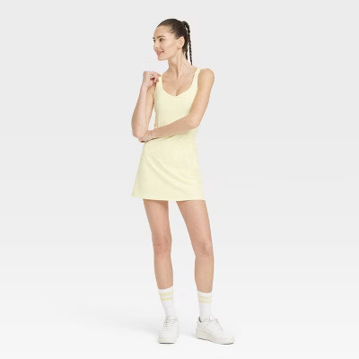 Women's Knit Halter Active Woven Dress - All In Motion™ | Target