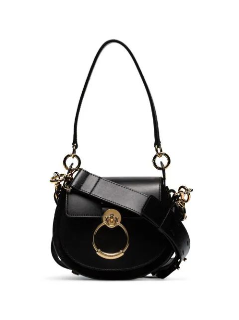 Black Tess Small Leather Shoulder Bag | Farfetch (UK)