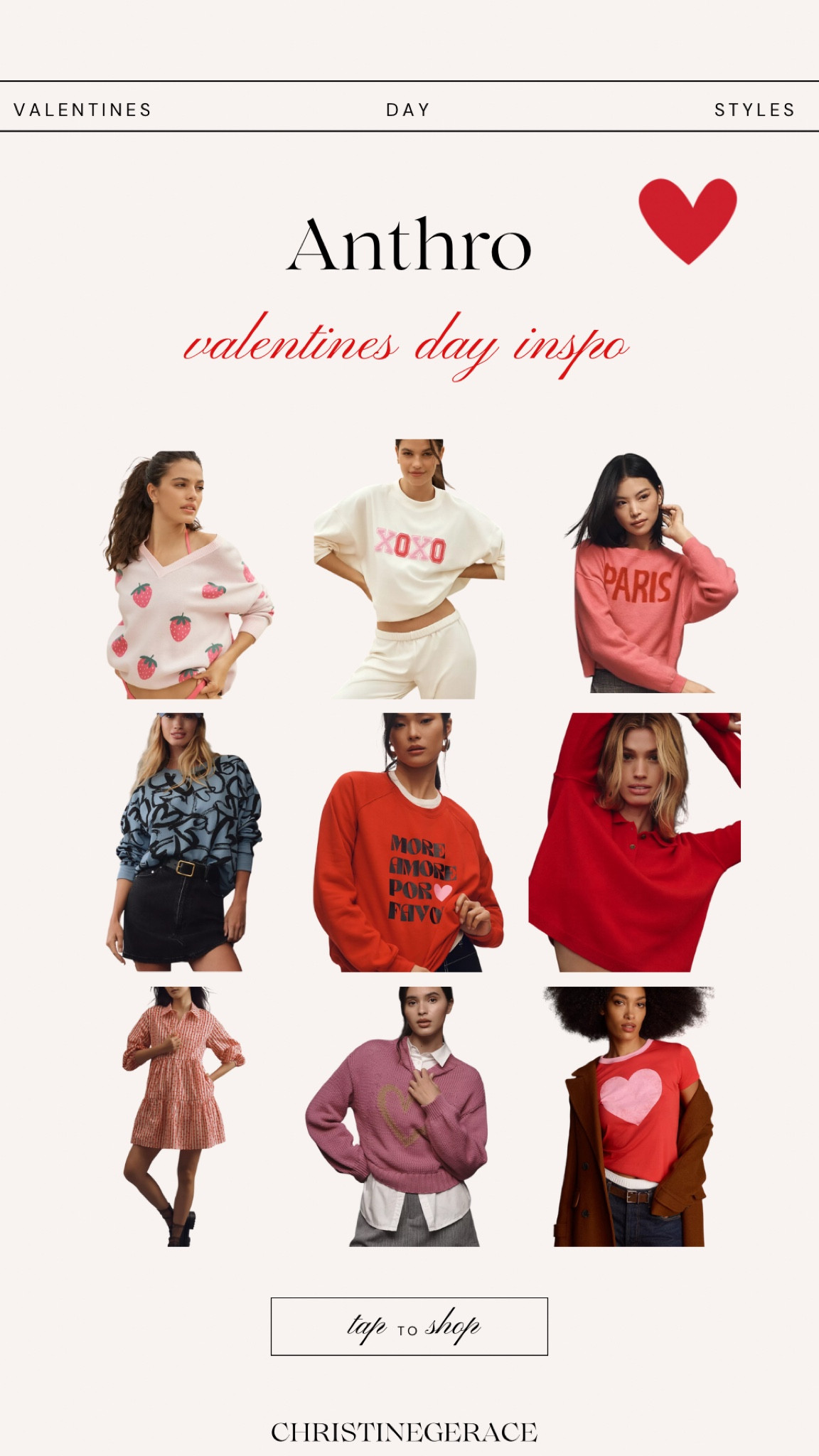Anthropologie Valentine’s Day sweaters ❤️ 

Sweaters, winter styles, women’s style, Valentine’s Day finds, casual outfit, casual style, Christine gerace 

#LTKFindsUnder100 #LTKStyleTip #LTKFindsUnder50