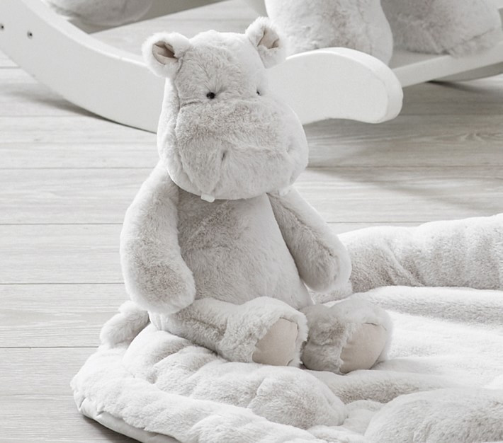 Gray Hippo Nursery Plush | Pottery Barn Kids