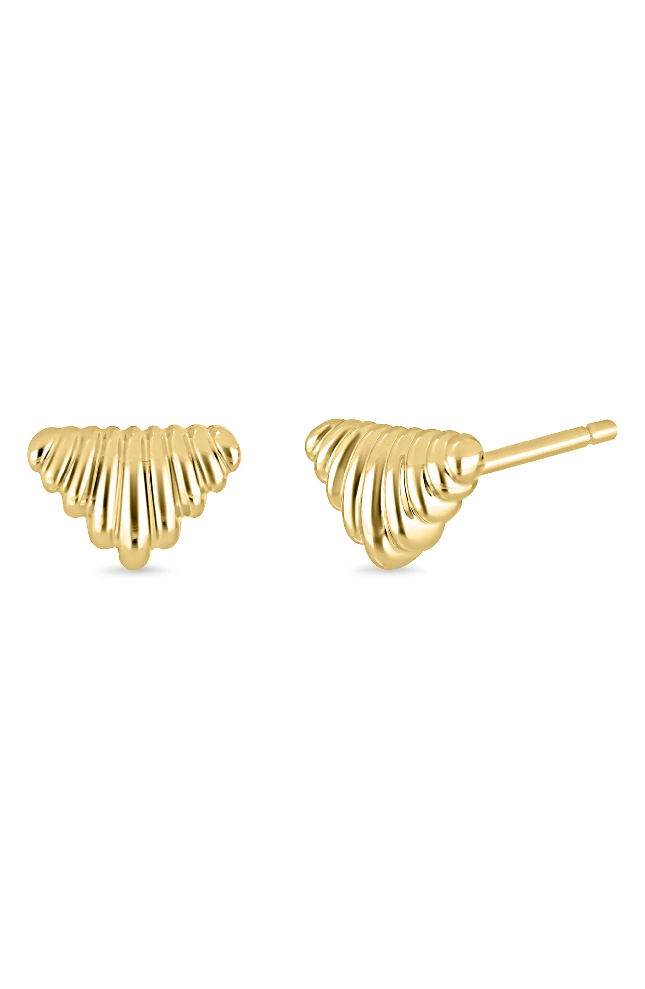 Bony Levy 14k Gold Chevron Stud Earrings in 14K Yellow Gold at Nordstrom | Nordstrom