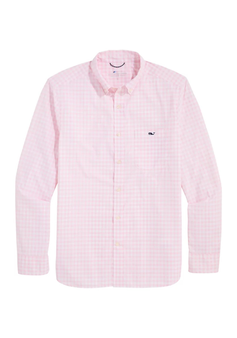 On-The-Go Nylon Gingham Shirt | Belk