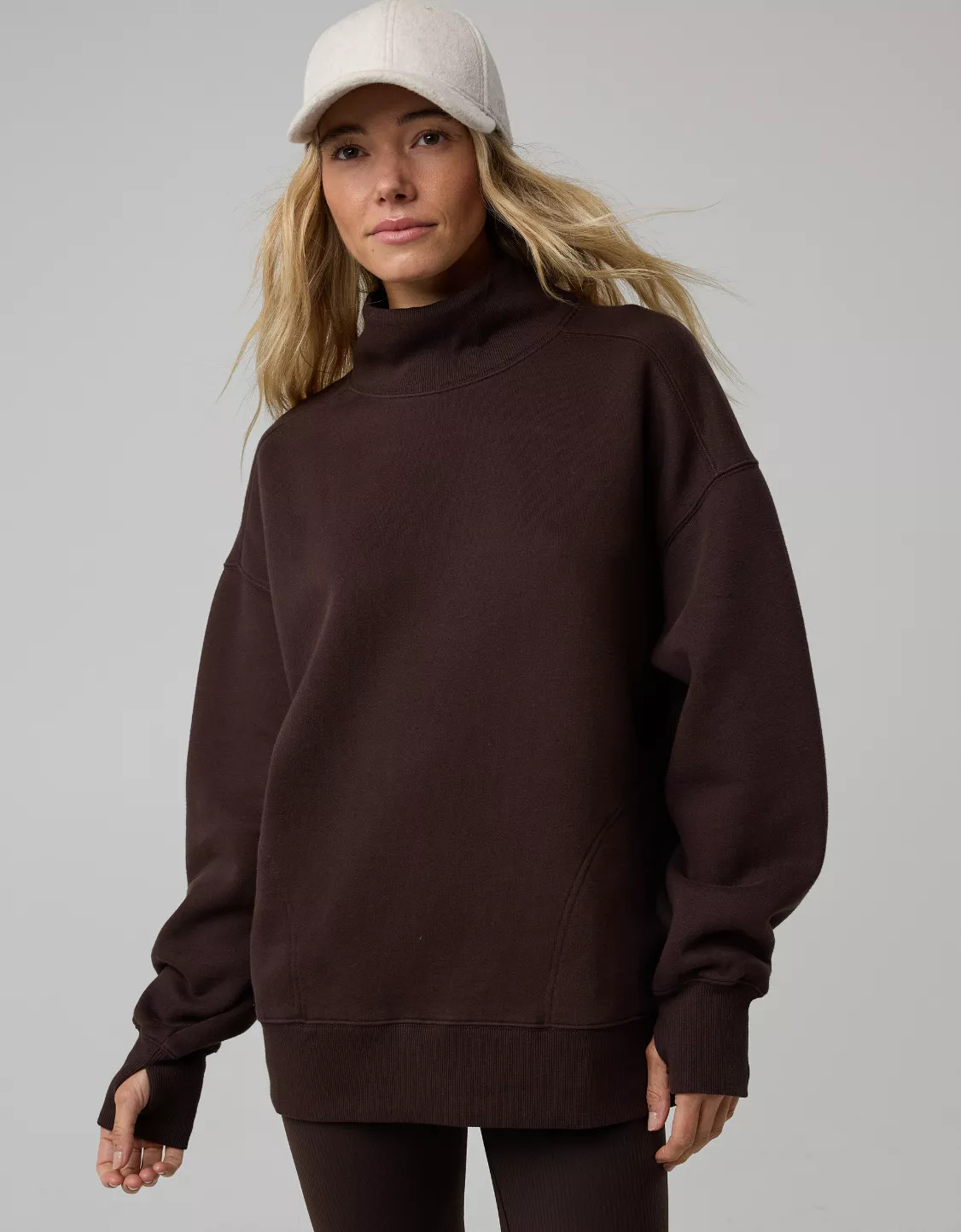 OFFLINE By Aerie Cloud Fleece Oversized Mockneck Sweatshirt | American Eagle Outfitters (US & CA)
