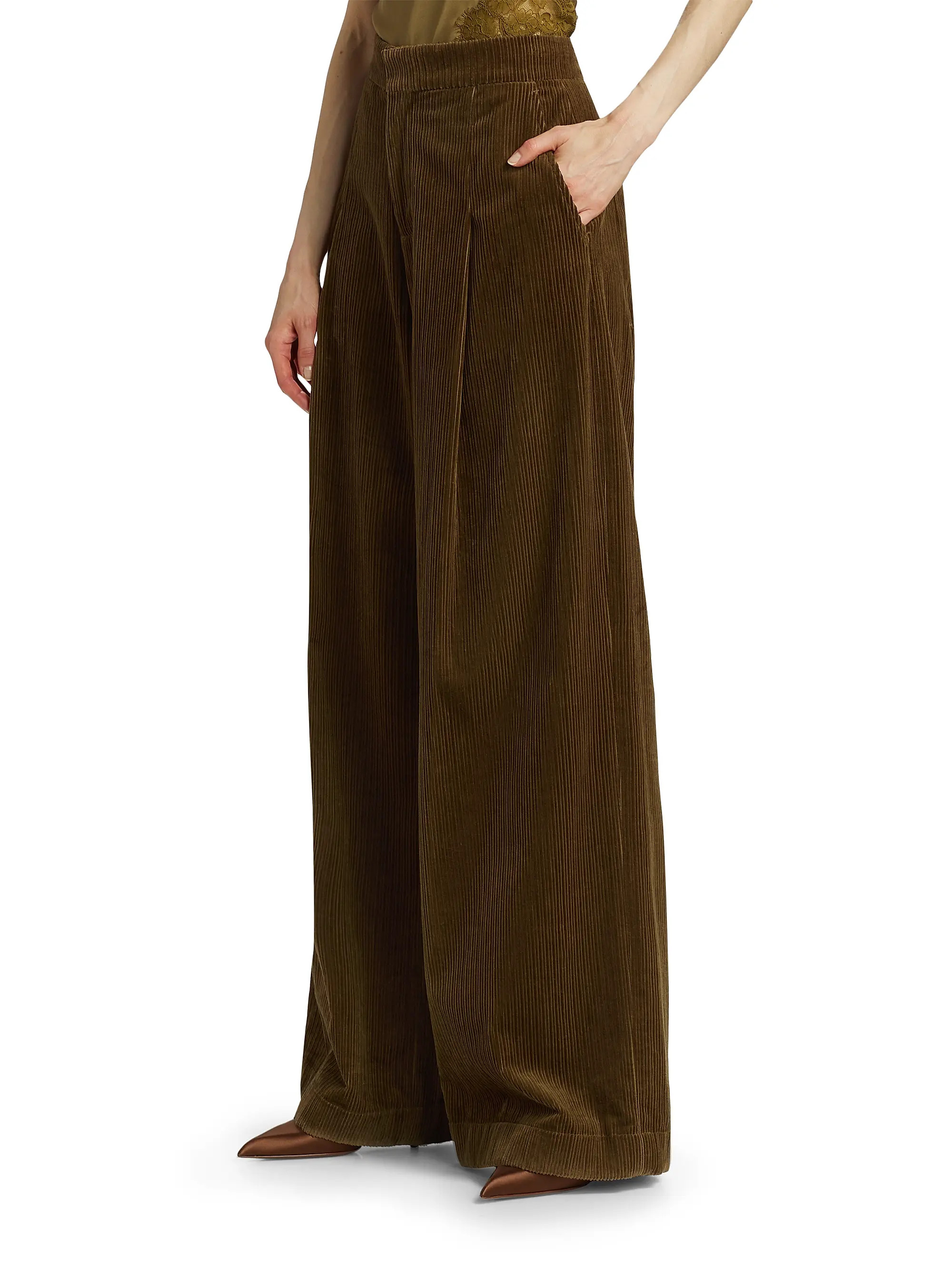 A.L.C.Andrew Corduroy Wide-Leg Pants | Saks Fifth Avenue