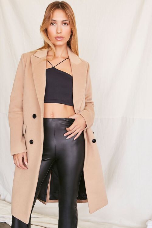 Longline Double-Breasted Coat | Forever 21 (US)