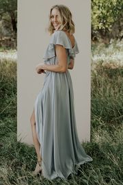 Katya Ruffle Maxi Dress | Rust | Baltic Born