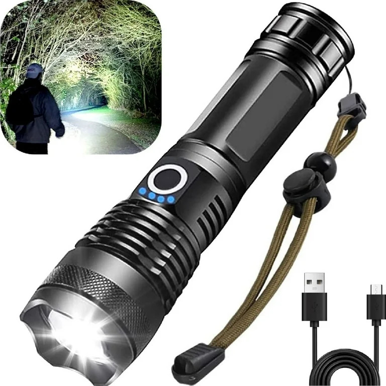 Ggpg 100000 High Lumens Flashlights,Usb Rechargeable Powerful Waterproof Super Very Bright Lighti... | Walmart (US)