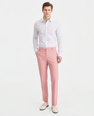 Men's Modern-Fit TH Flex Stretch Chambray Suit Separate Pants | Macy's