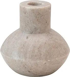 Bloomingville Marble Taper, Beige Candle Holder | Amazon (US)