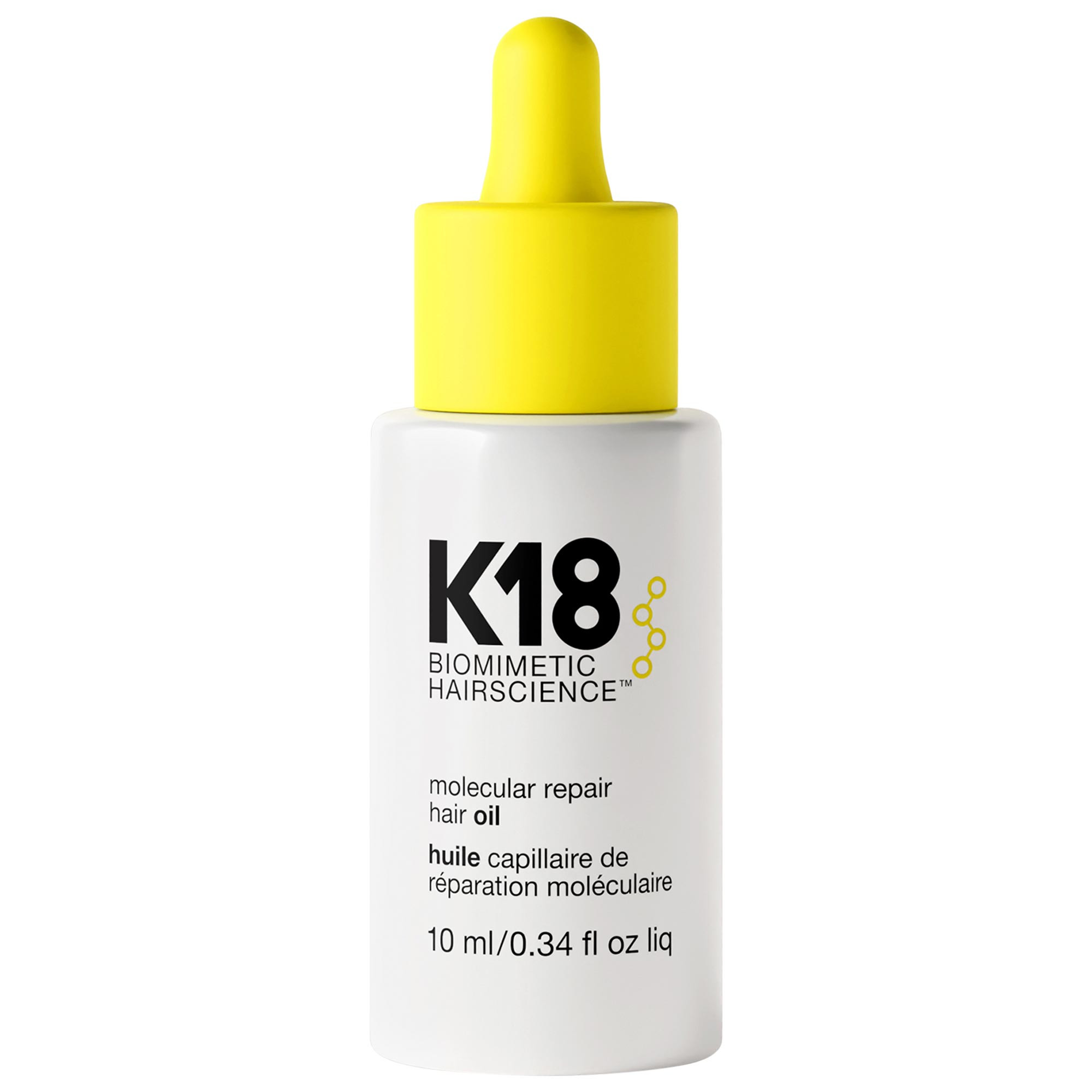 K18 Biomimetic Hairscience Minihuile pour cheveux à réparation moléculaire 0.34 oz / 10 mL | Sephora (US)