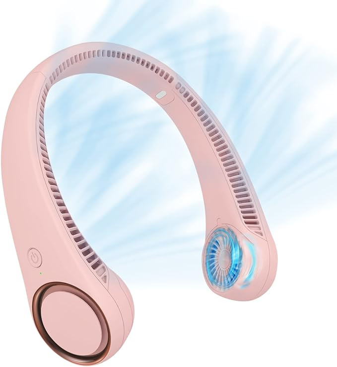 CIVPOWER Neck Fan: Portable Personal Neck Cooling Rechargeable Bladeless Fan - Hands Free 3 Speed... | Amazon (US)