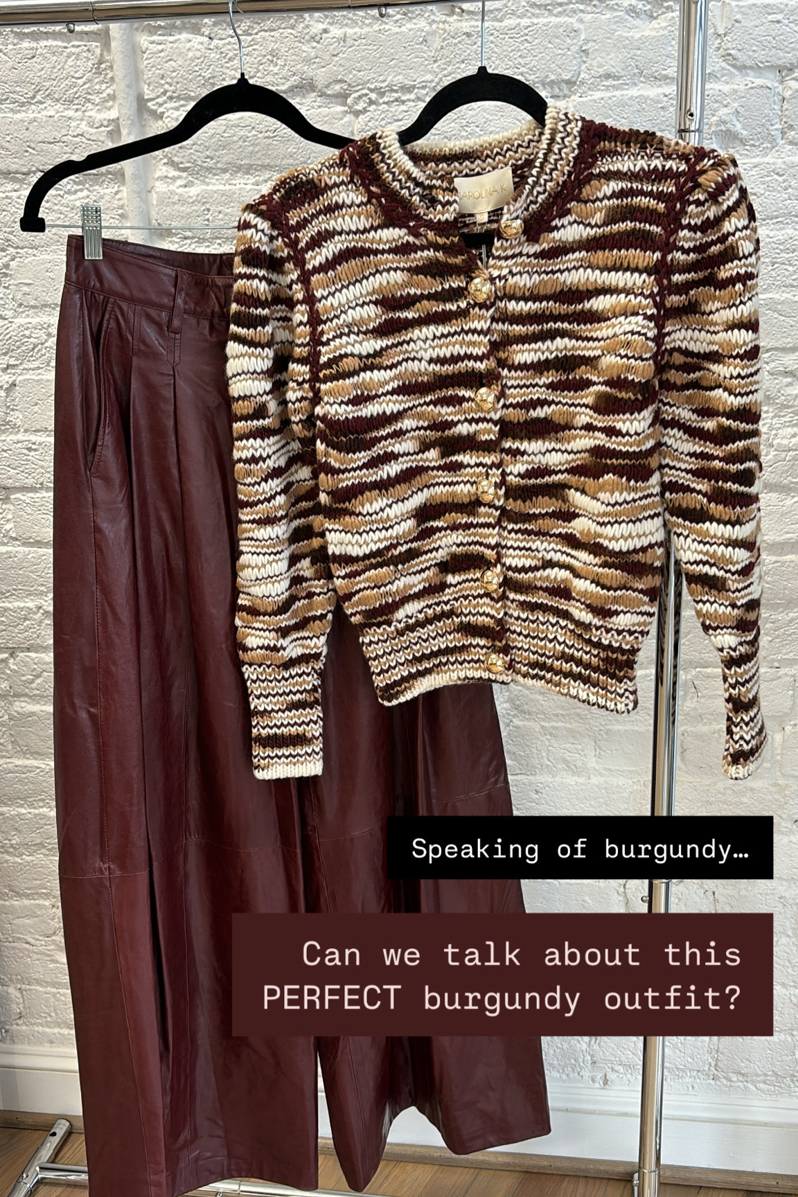 The PERFECT burgundy outfitt