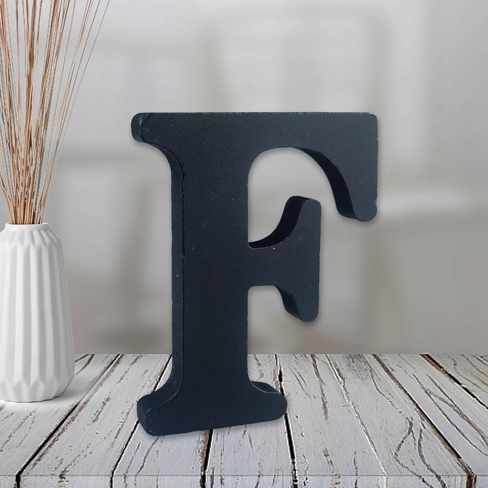 AOCEAN 4 inch Black Wood Letters Unfinished Wood Letters for Halloween Decorative Standing Letter... | Amazon (US)