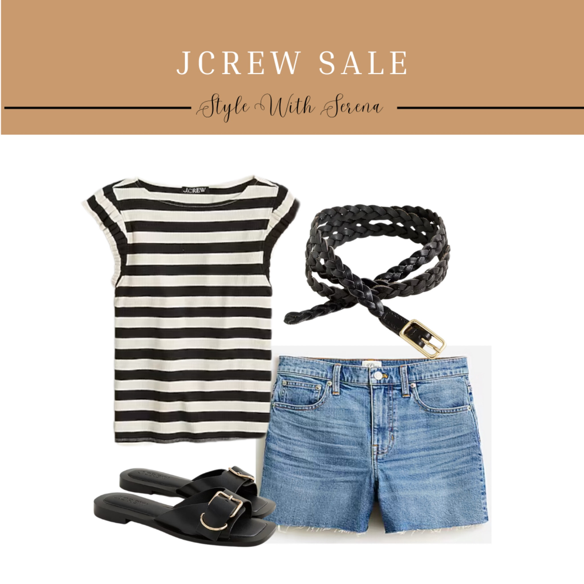Jcrew sale, summer sales, sale, summer outfit, denim, denim shorts, sandals 

#LTKSummerSales #LTKSeasonal #LTKStyleTip