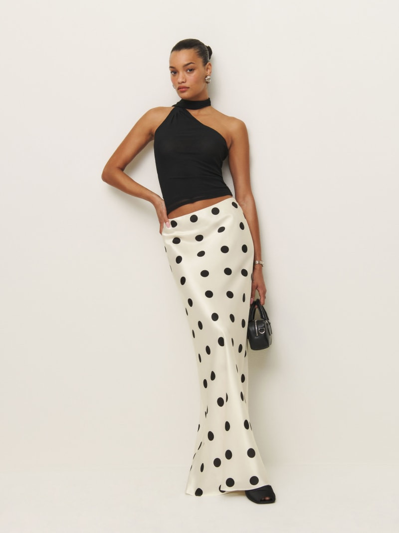 Petites Bella Silk Skirt | Reformation (Global)