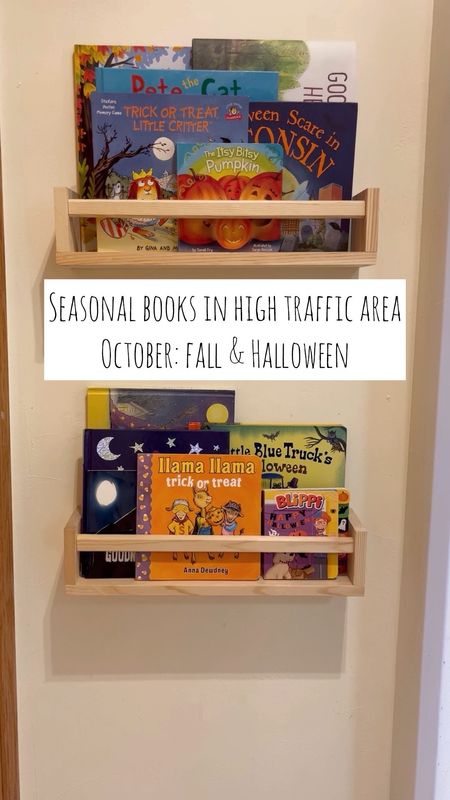 Seasonal books in high traffic area: October = Halloween & fall

#LTKSeasonal