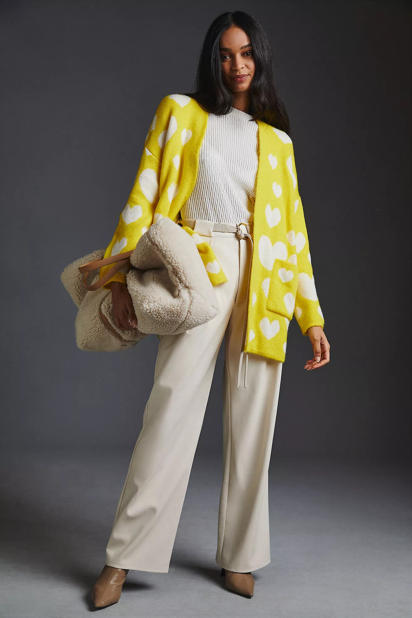 Maeve Hearts Cardigan Sweater | Anthropologie (US)