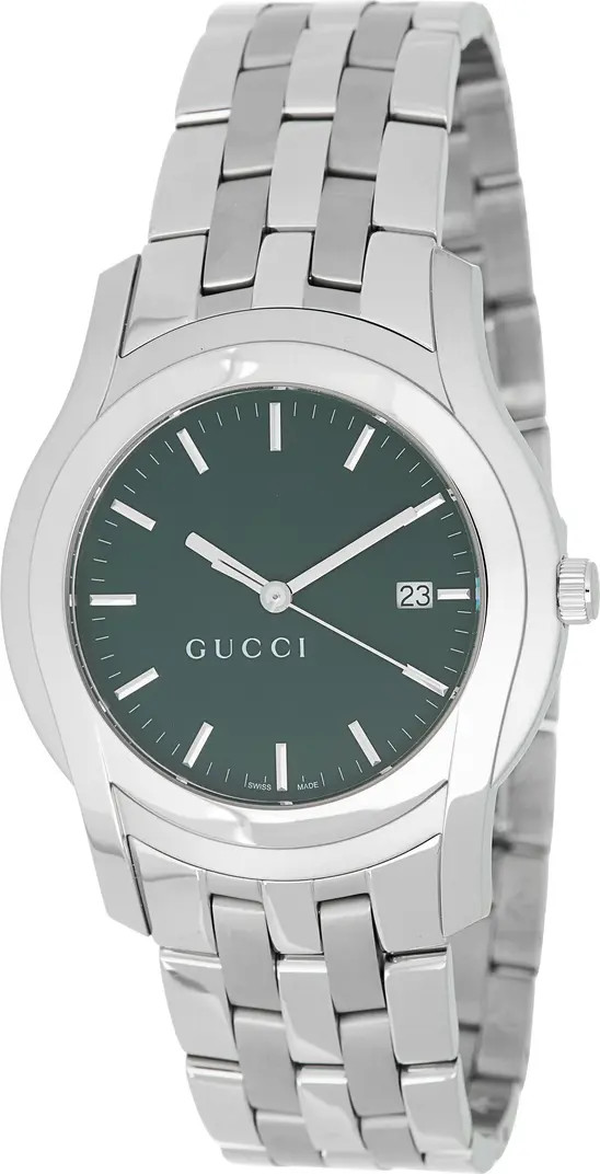 Gucci 5505 Stainless Steel Bracelet Watch, 42mm | Nordstromrack | Nordstrom Rack