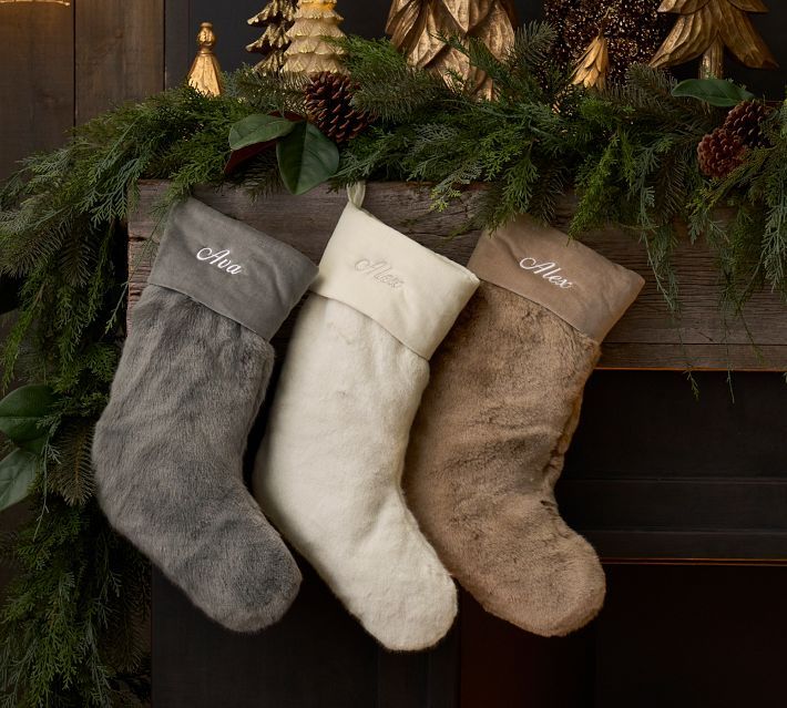 Faux Fur Alpaca Stocking | Pottery Barn | Pottery Barn (US)