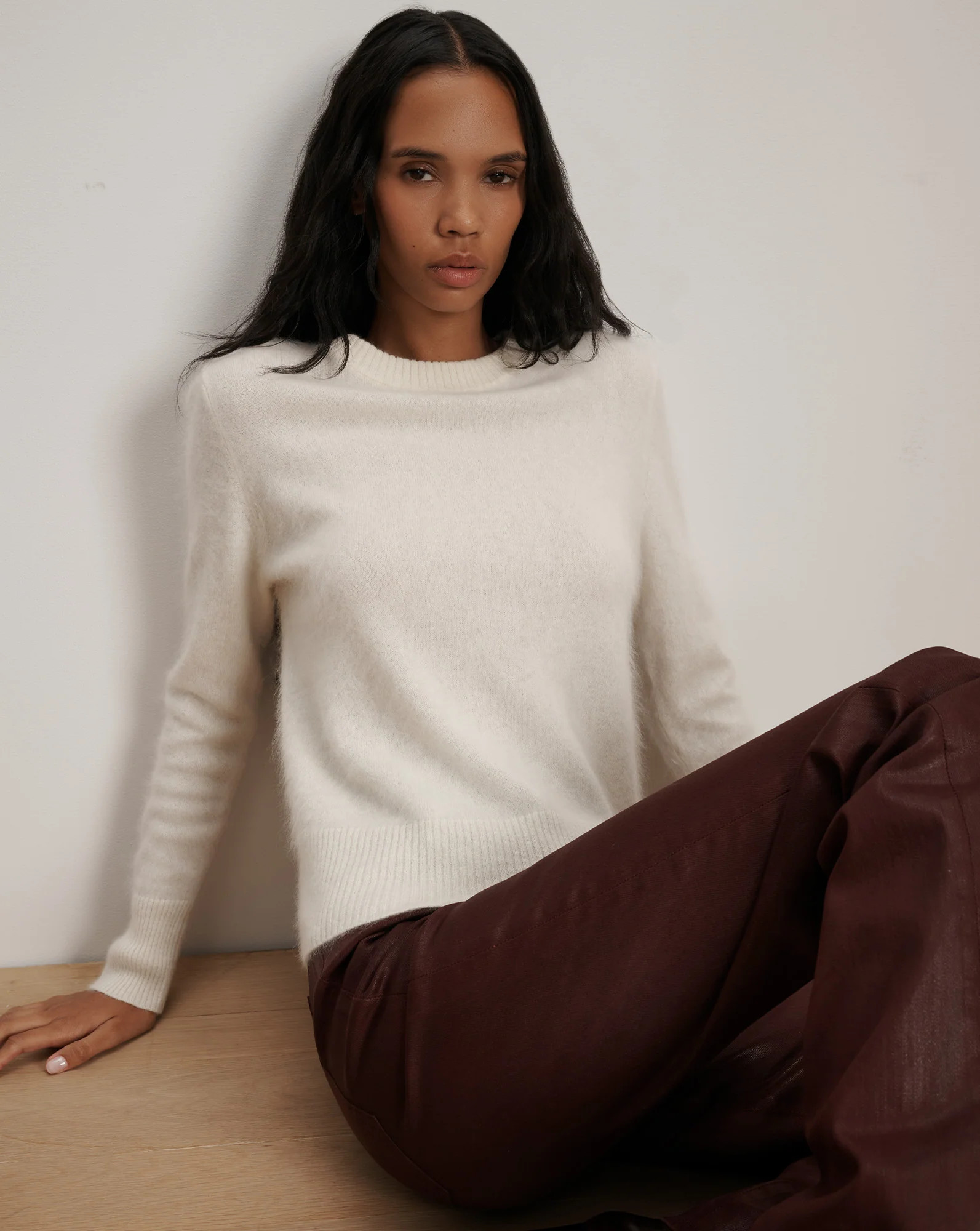 Pippen Brushed Cashmere Pullover | Veronica Beard