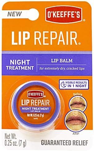 O'Keeffe's Lip Repair Night Treatment Lip Balm, .25 Ounce Jar, (Pack of 1) | Amazon (US)