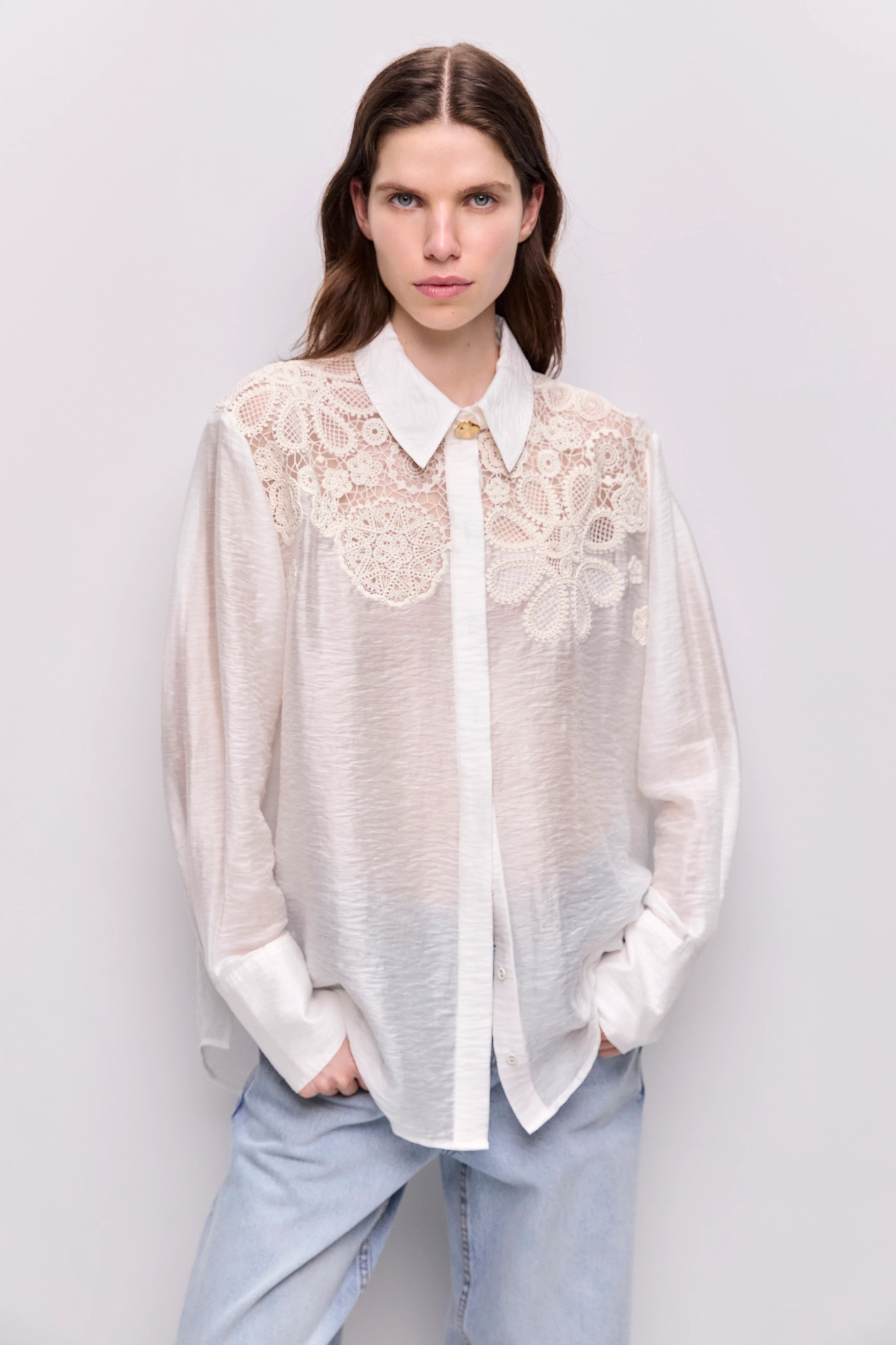 Gia Embroidered Shirt | aje. (Australia)
