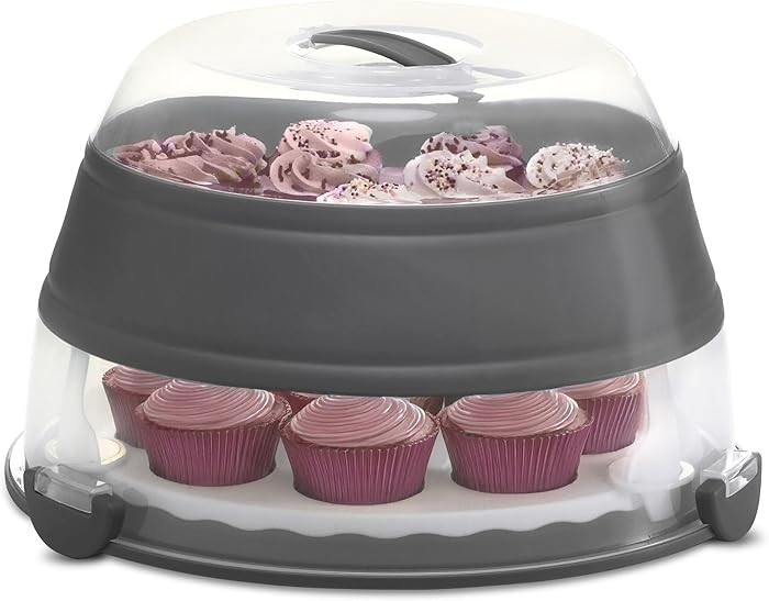 PrepWorks Collapsible Cupcake Carrier - 12-Cup Capacity, Foldable Design for Easy Storage and Tra... | Amazon (US)