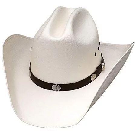 WESTERN EXPRESS Men s Classic Cattleman Off White Straw Cowboy Hat Adult Size 56 (7) | Walmart (US)