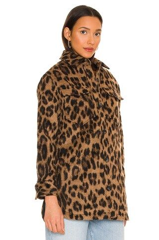 ALLSAINTS Sophie Leopard Jacket in Brown from Revolve.com | Revolve Clothing (Global)