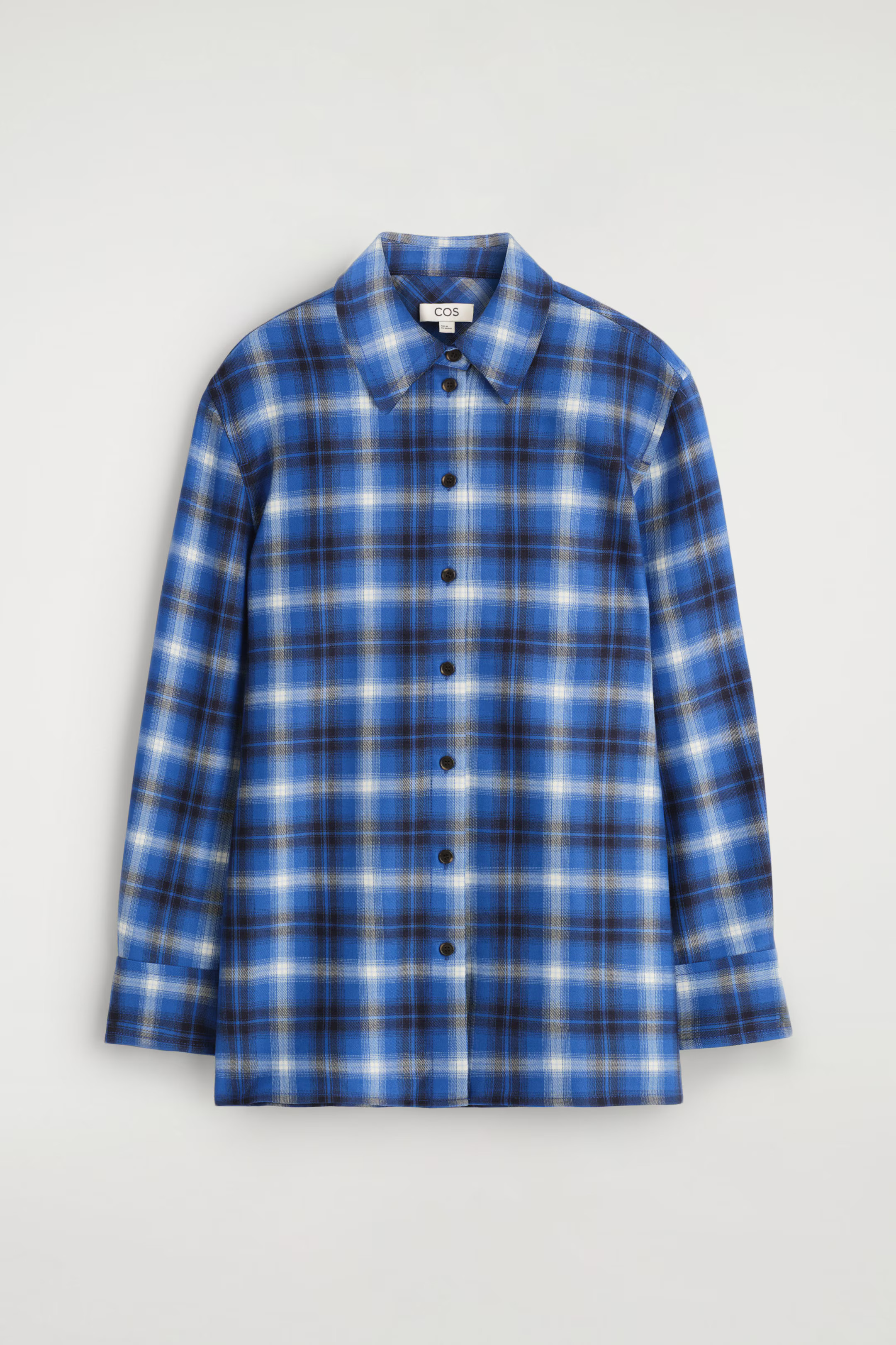 CHECKED FLANNEL SHIRT - BLUE / CHECKED | COS GB | COS UK